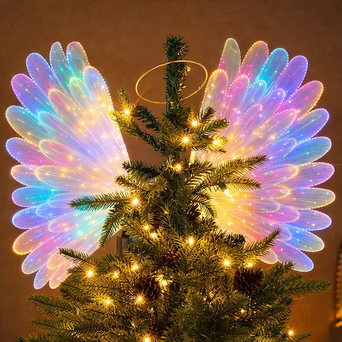 Christmas fibre optic angel - fibre,