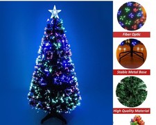 Fiber Optic Pre Lit Artificial