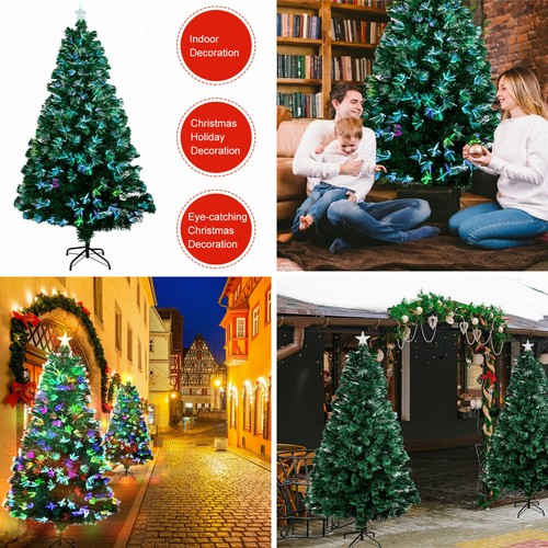 Fibre optic christmas - christmas, trees